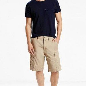 Levis Cargo Shortss Size 50 Men's Khaki 100% Cotton New